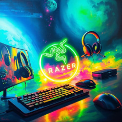 Razer Atlas - Premium Tempered  Glass Mat - White Edition - FRML Packaging